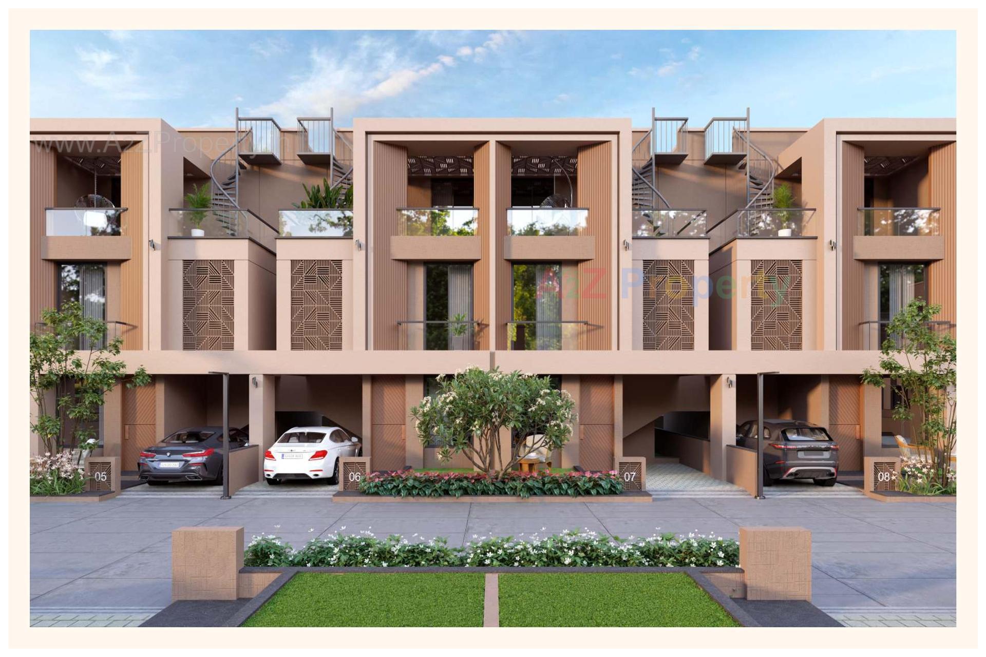 3D Elevation of real estate project Prakruti Harmony located at Bil, Vadodara, Gujarat