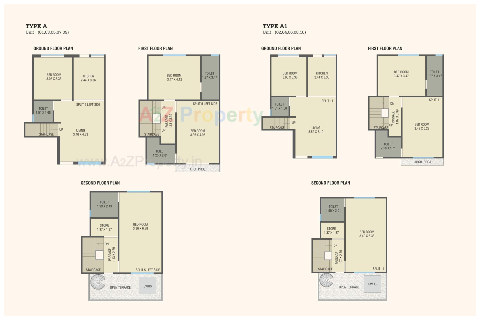 Layout of real estate project Prakruti Harmony located at Bil, Vadodara, Gujarat