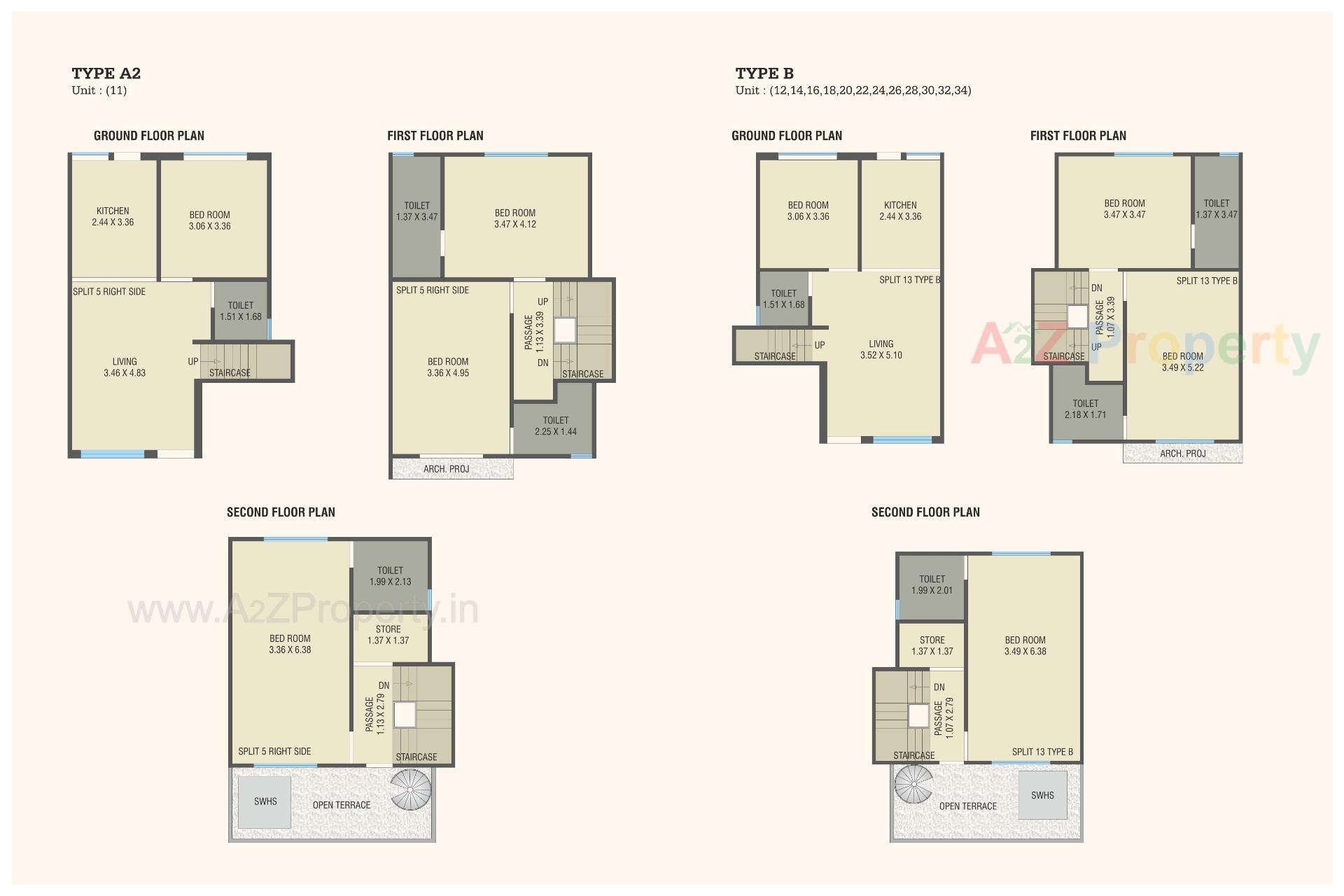 Layout of real estate project Prakruti Harmony located at Bil, Vadodara, Gujarat