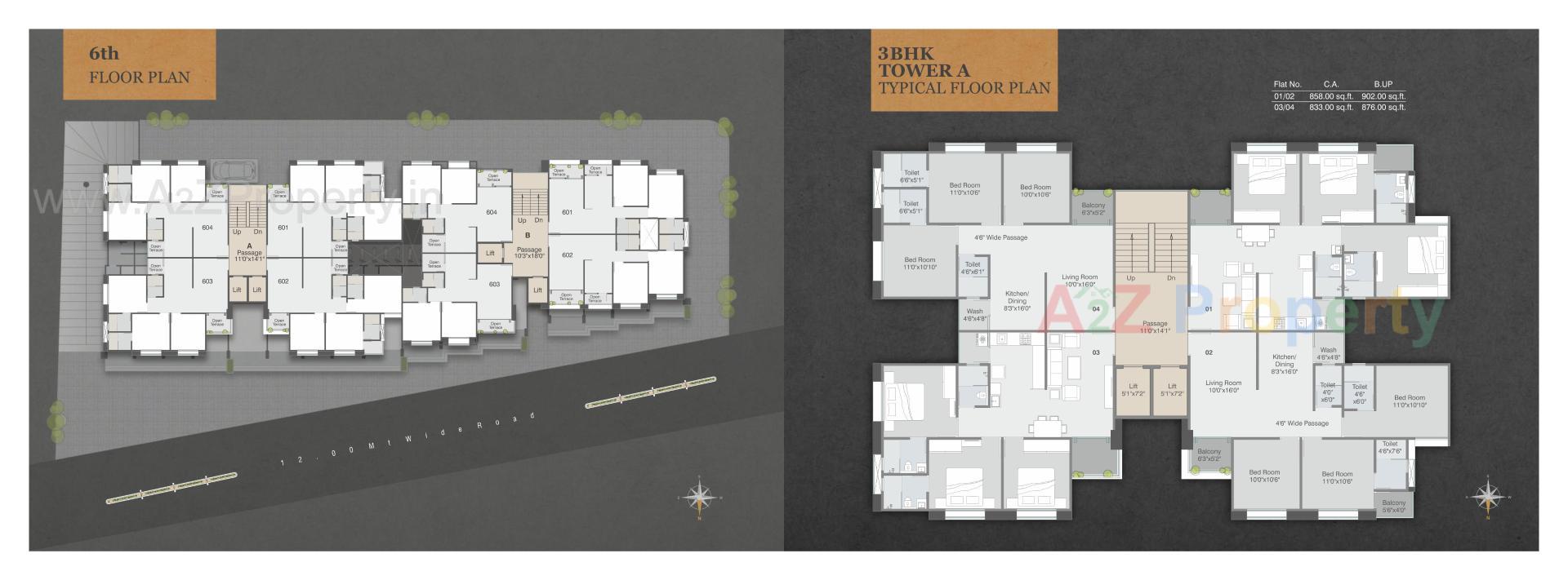 Layout of real estate project Prakruti Icon located at Bill, Vadodara, Gujarat