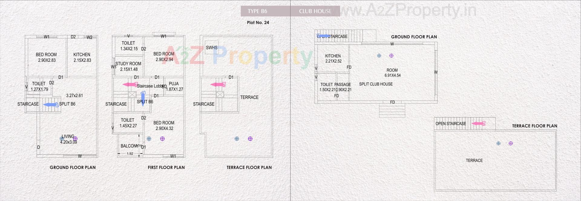 Layout of real estate project Pramukh Darshan located at Danteshwar, Vadodara, Gujarat