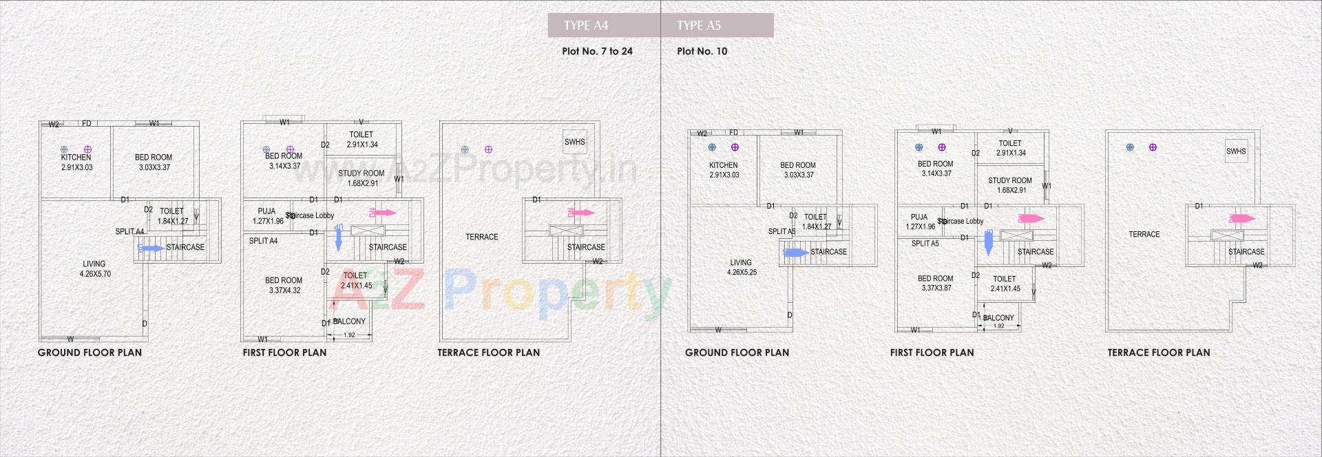 Layout of real estate project Pramukh Darshan located at Danteshwar, Vadodara, Gujarat
