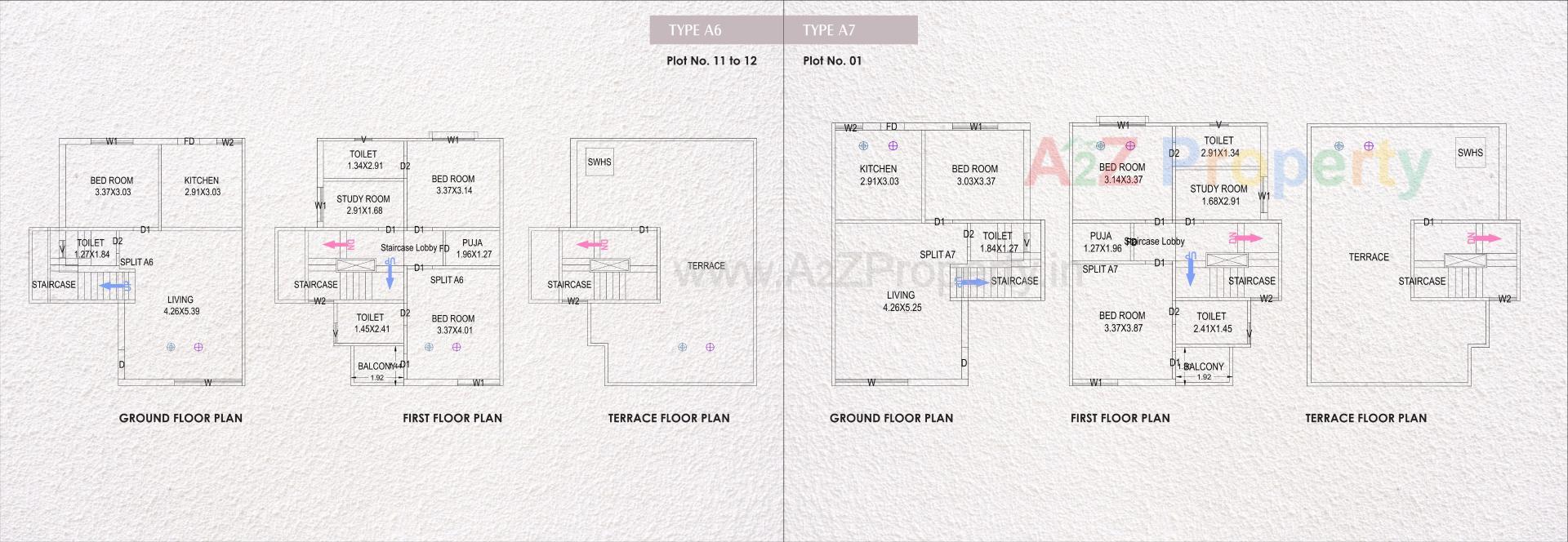 Layout of real estate project Pramukh Darshan located at Danteshwar, Vadodara, Gujarat