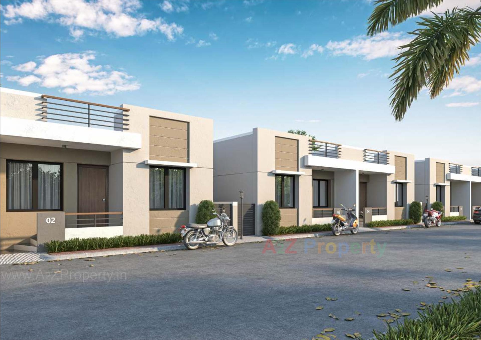 3D Elevation of real estate project Pramukhraj Residency located at Karjan, Vadodara, Gujarat