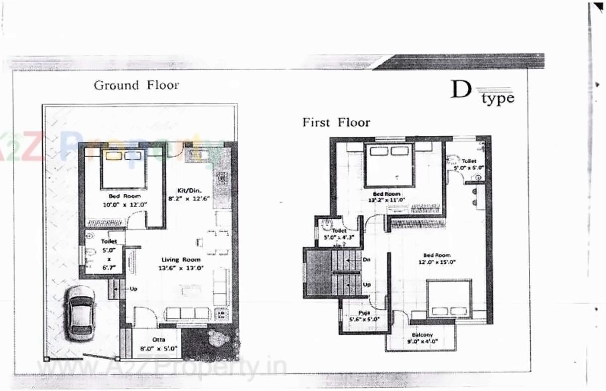 Layout of real estate project Pranav Bungalows located at Bapod, Vadodara, Gujarat