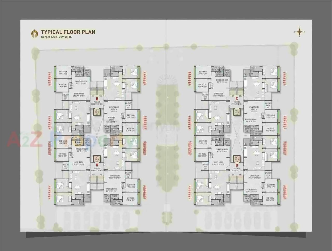 Layout of real estate project Prarthana Vihar located at Sevasi, Vadodara, Gujarat
