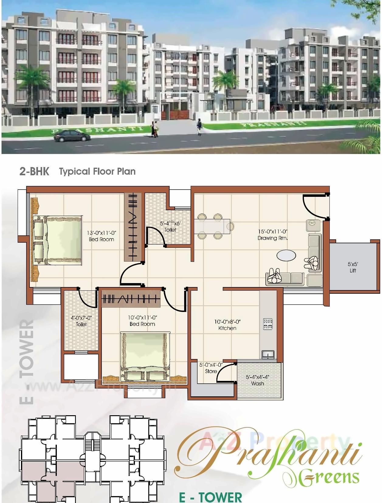 Layout of real estate project Prashanti Greens located at Chhani, Vadodara, Gujarat