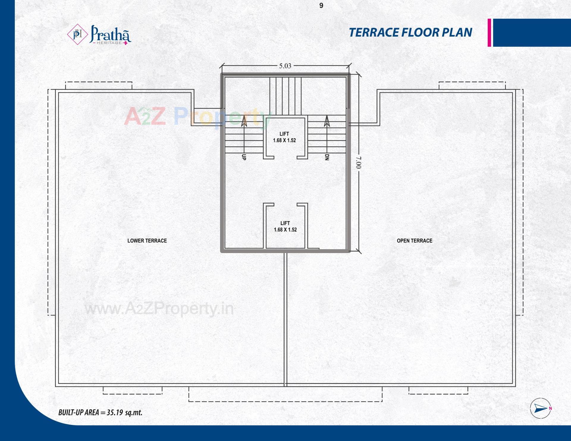 Layout of real estate project Pratha Heritage located at Bill, Vadodara, Gujarat