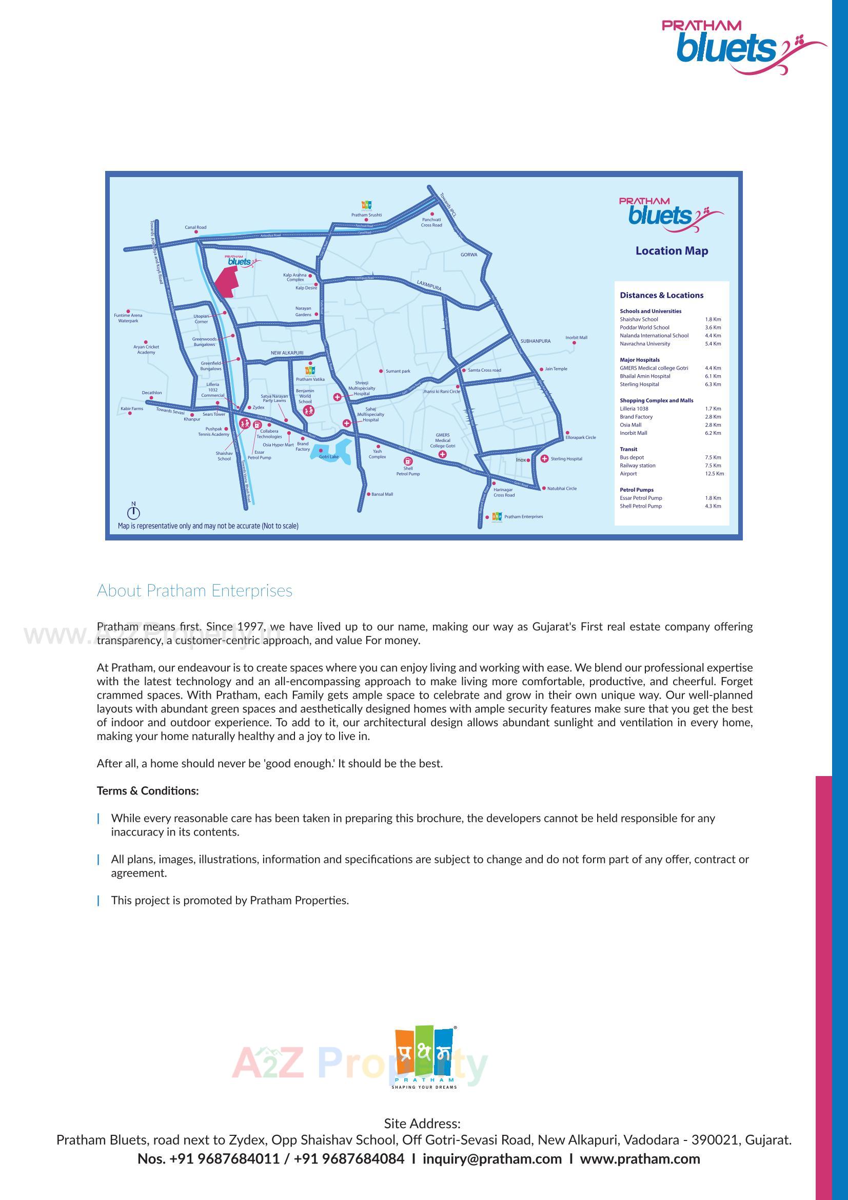  of real estate project Pratham Bluets located at Gotri, Vadodara, Gujarat