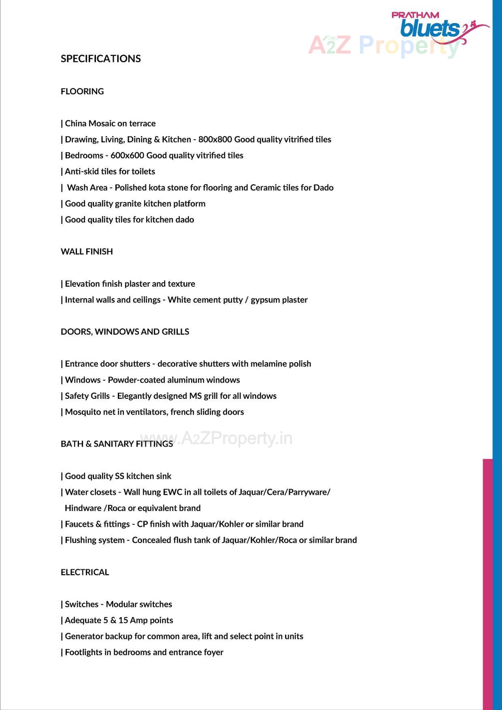  of real estate project Pratham Bluets located at Gotri, Vadodara, Gujarat