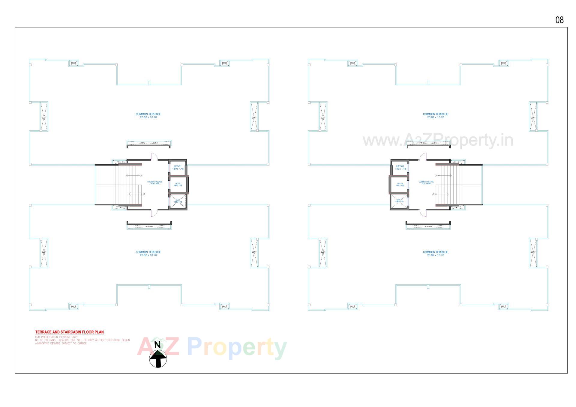 Layout of real estate project Pratham Bluets located at Gotri, Vadodara, Gujarat