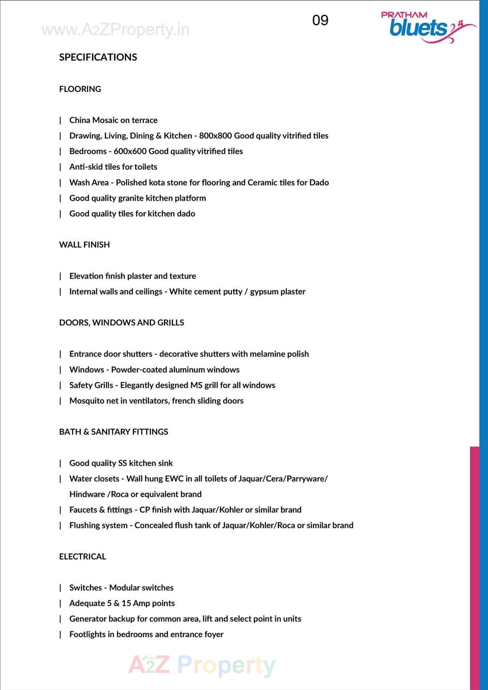  of real estate project Pratham Bluets located at Gotri, Vadodara, Gujarat