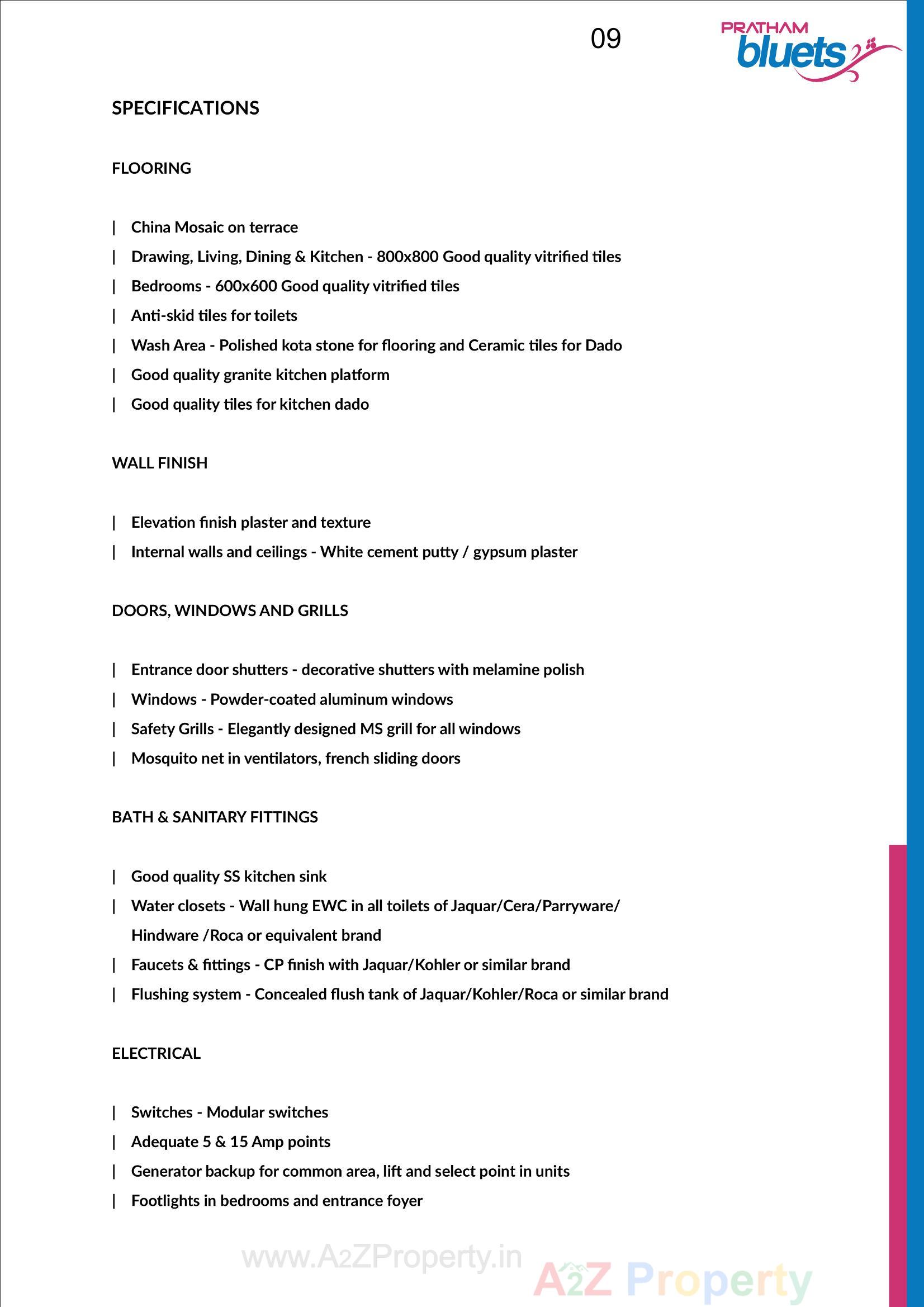  of real estate project Pratham Bluets located at Gotri, Vadodara, Gujarat