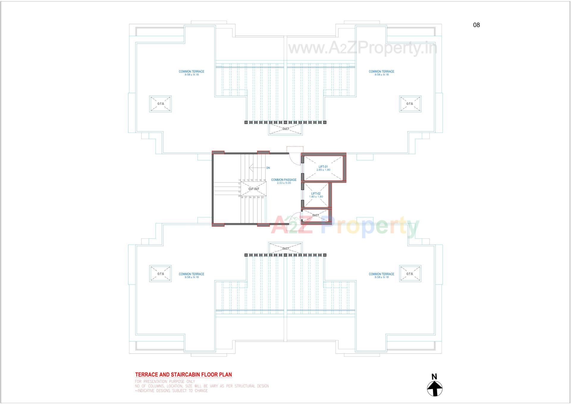 Layout of real estate project Pratham Bluets located at Gotri, Vadodara, Gujarat