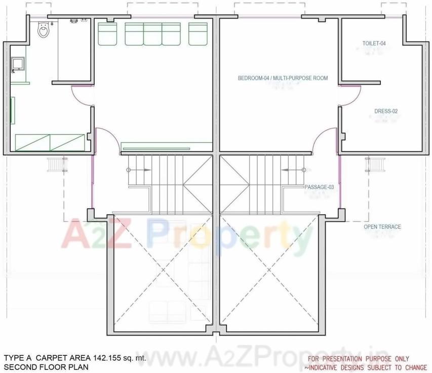 Layout of real estate project Pratham Ivy located at Bhayli, Vadodara, Gujarat