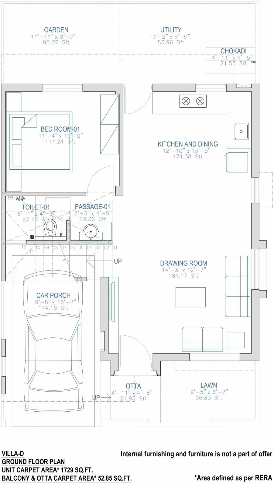 Layout of real estate project Pratham Meadows located at Bhayli, Vadodara, Gujarat