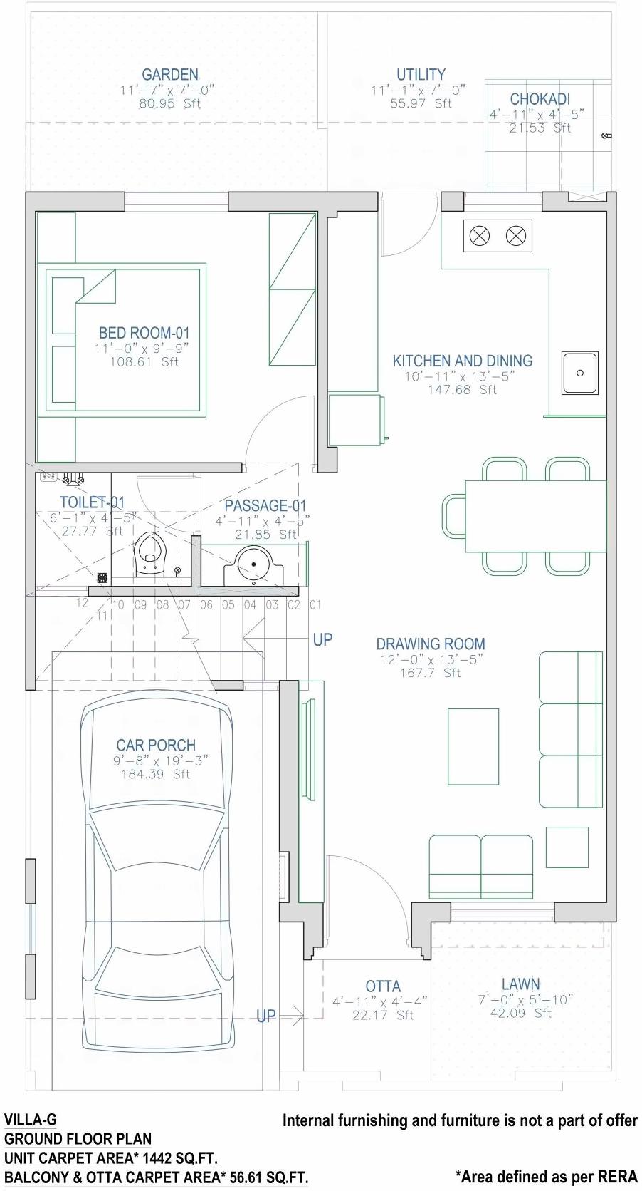 Layout of real estate project Pratham Meadows located at Bhayli, Vadodara, Gujarat