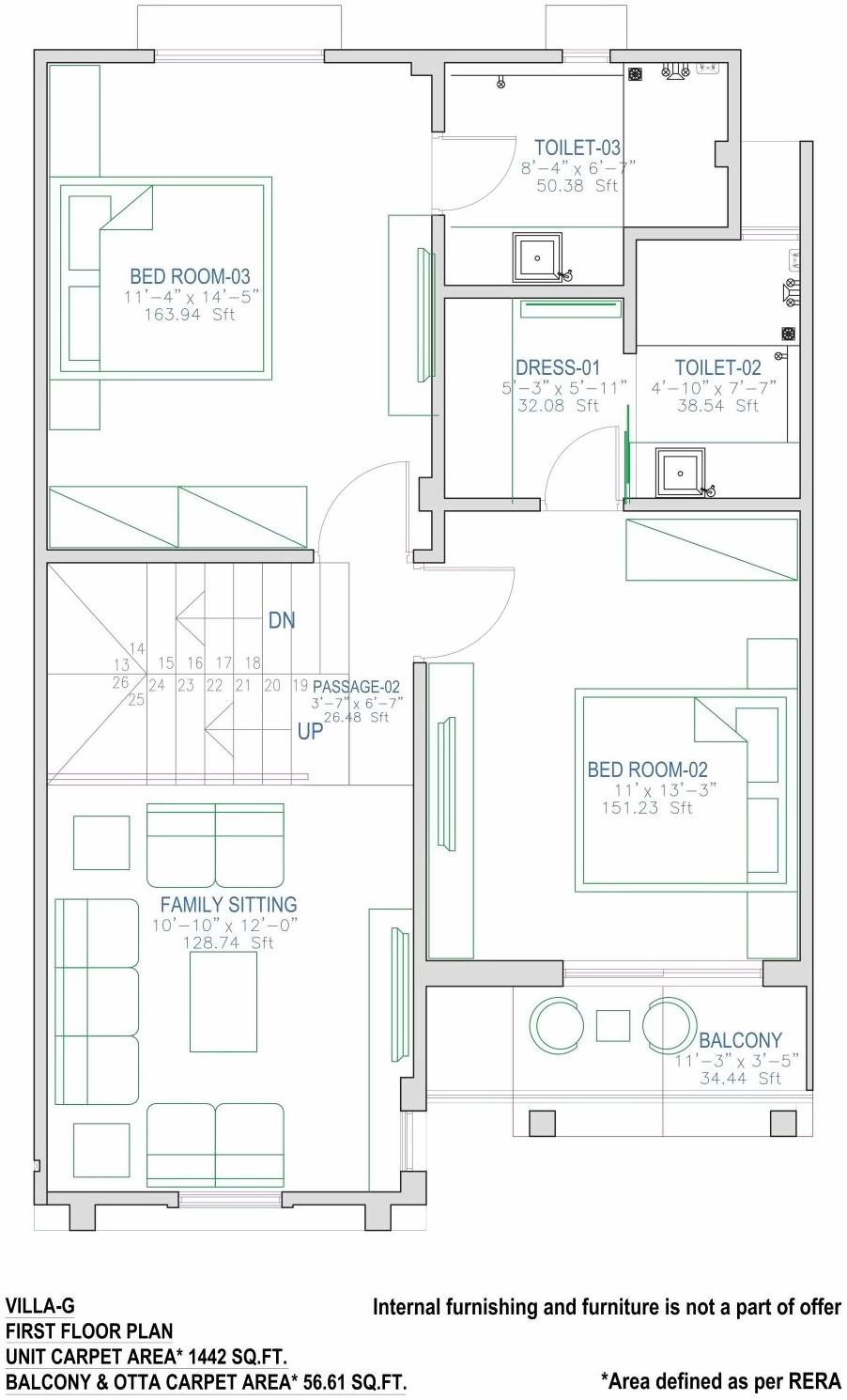 Layout of real estate project Pratham Meadows located at Bhayli, Vadodara, Gujarat