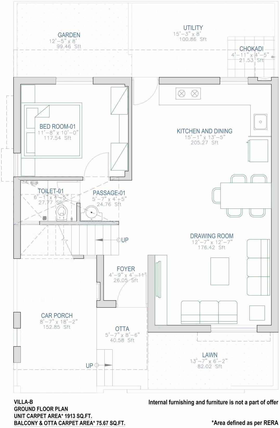 Layout of real estate project Pratham Meadows located at Bhayli, Vadodara, Gujarat