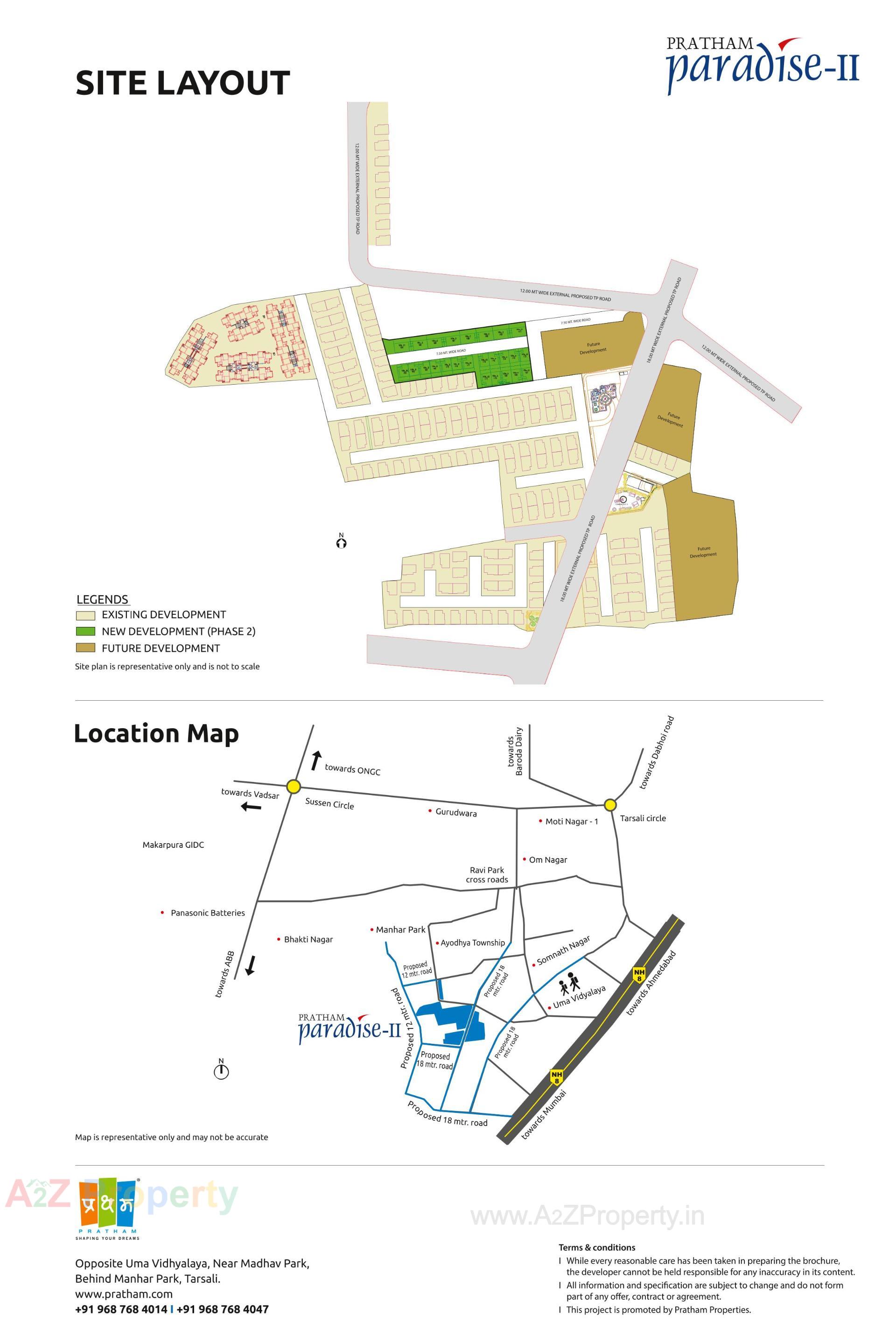  of real estate project Pratham Paradise 0 located at Tarsali, Vadodara, Gujarat
