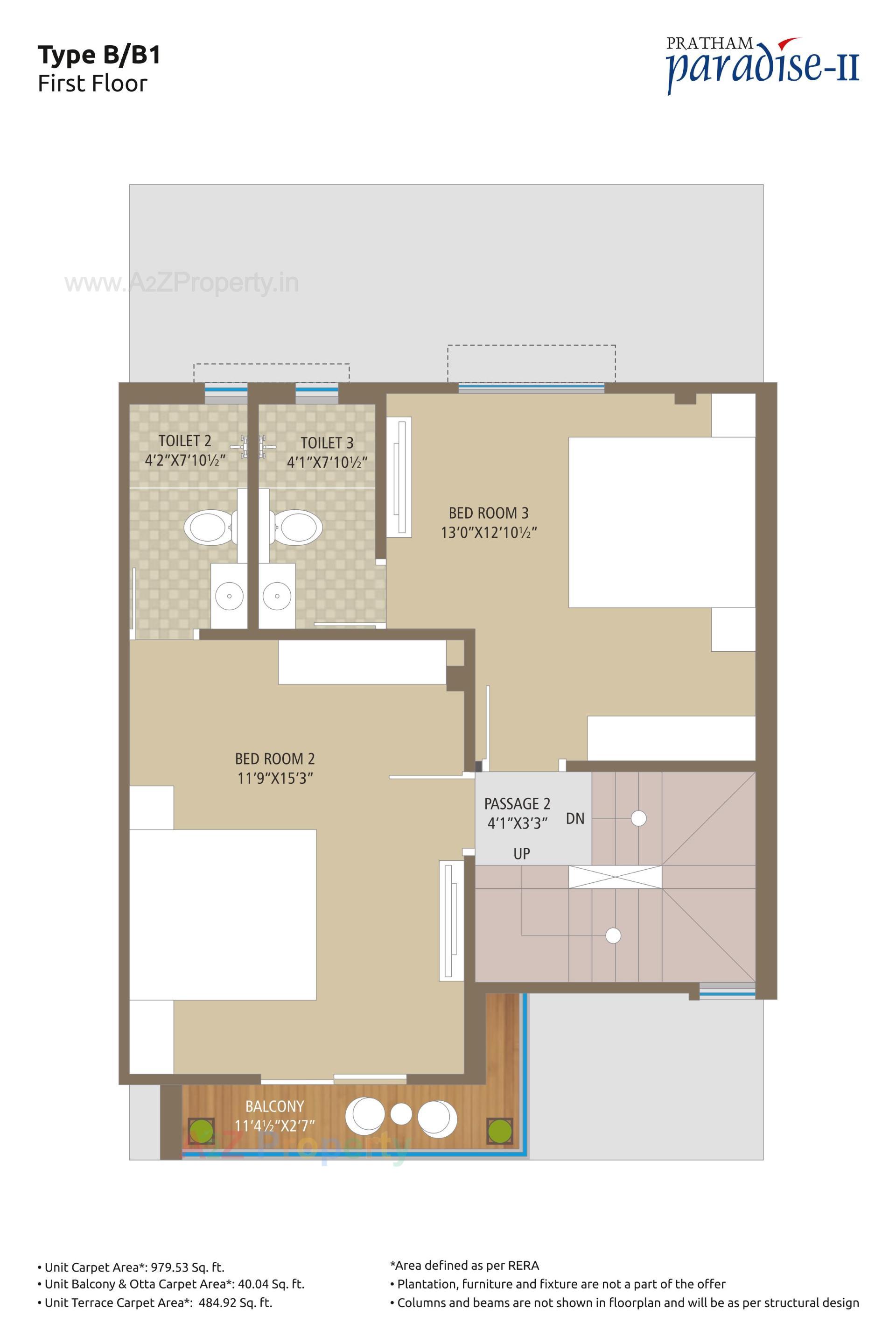Layout of real estate project Pratham Paradise 0 located at Tarsali, Vadodara, Gujarat
