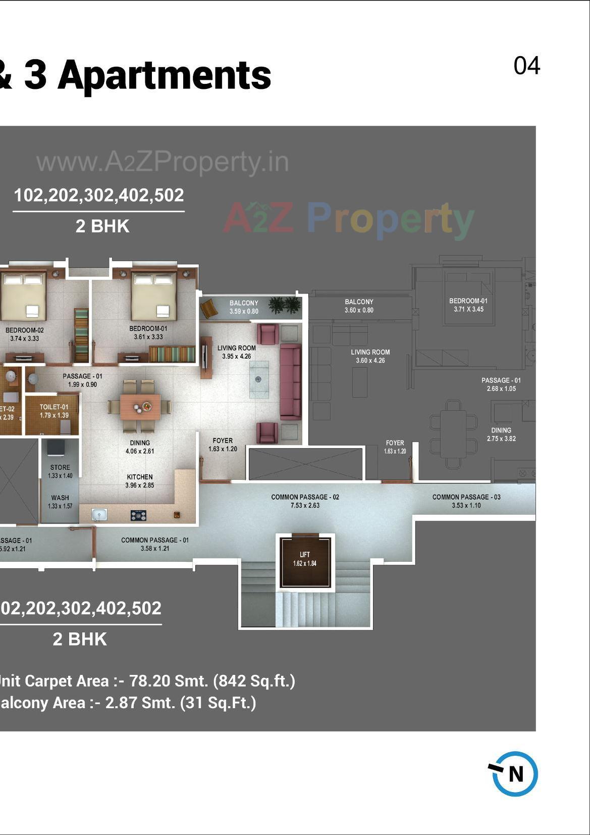 Layout of real estate project Pratham Plaza Tower located at Akota, Vadodara, Gujarat