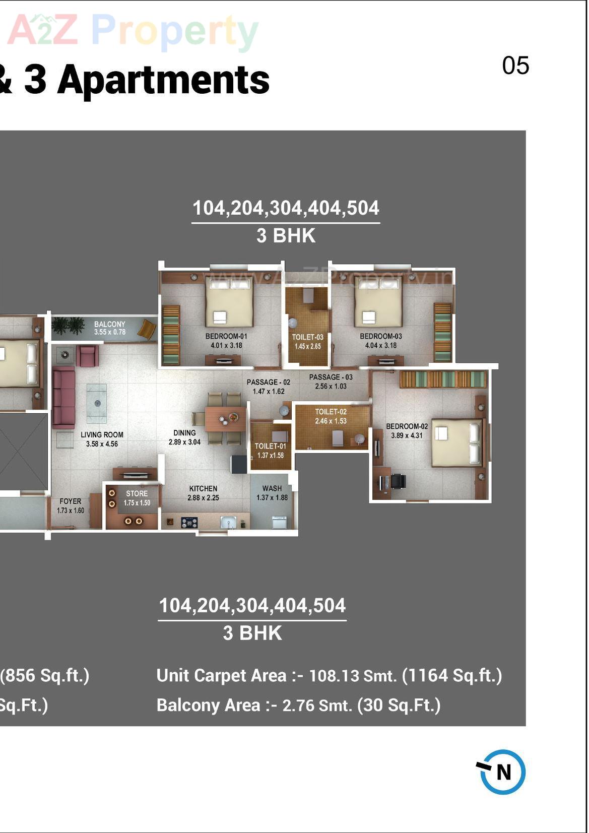 Layout of real estate project Pratham Plaza Tower located at Akota, Vadodara, Gujarat