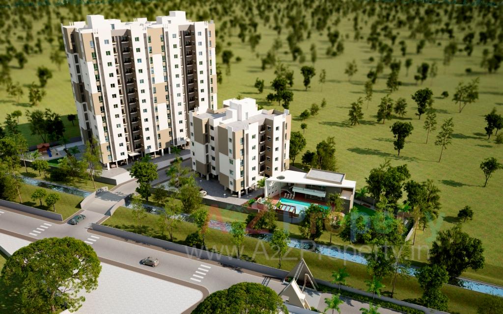 3D Elevation of real estate project Pratham Riviera located at Bill, Vadodara, Gujarat