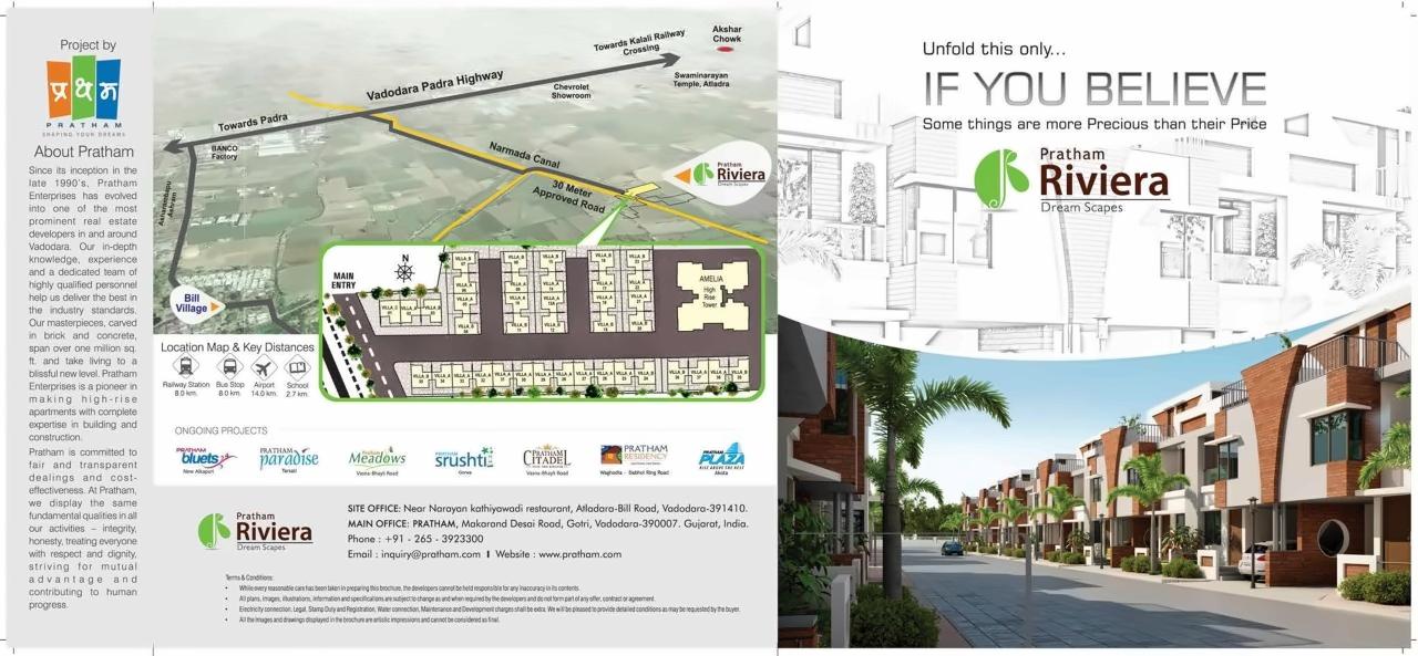  of real estate project Pratham Riviera located at Bill, Vadodara, Gujarat