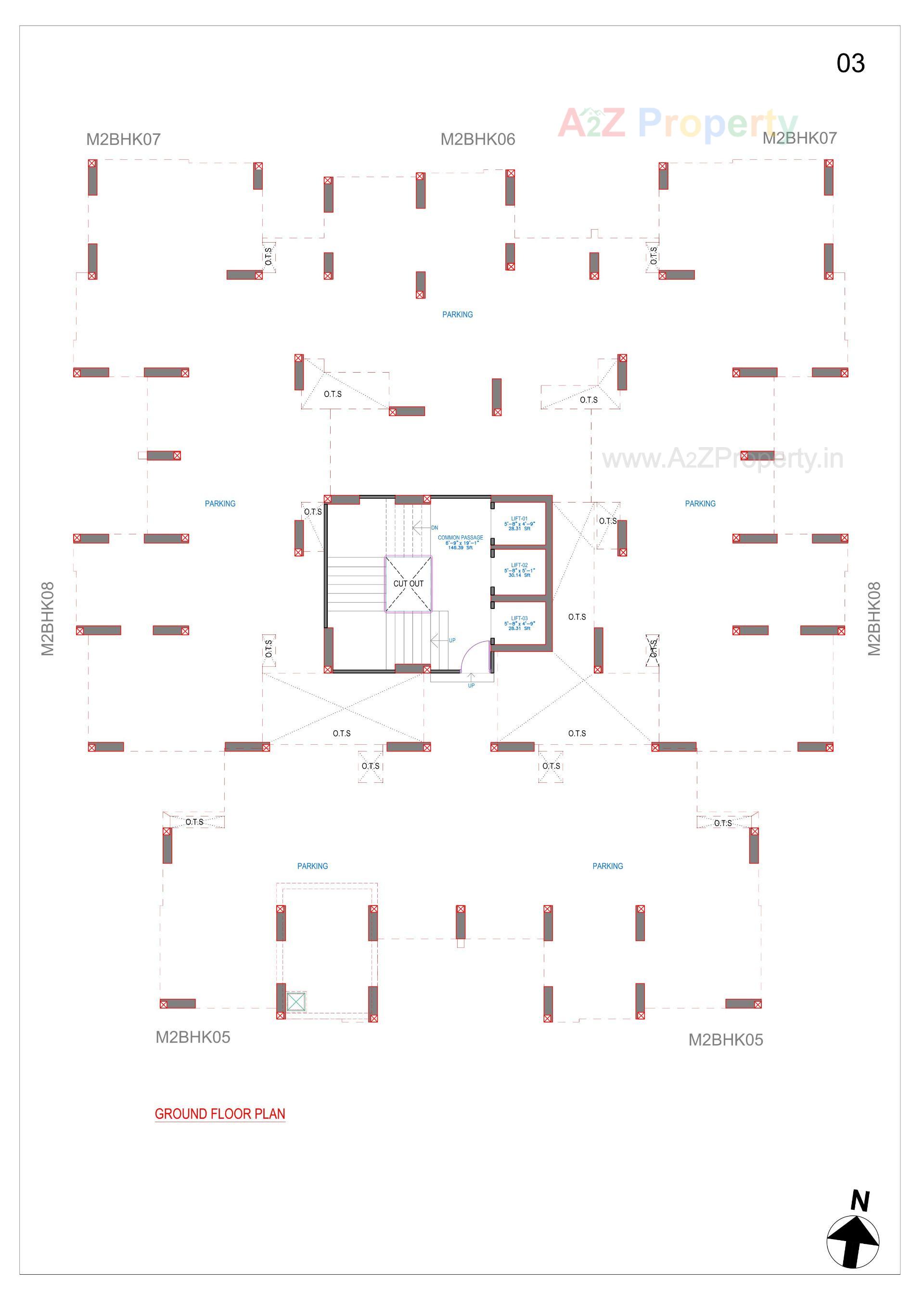 Layout of real estate project Pratham Riviera located at Bill, Vadodara, Gujarat