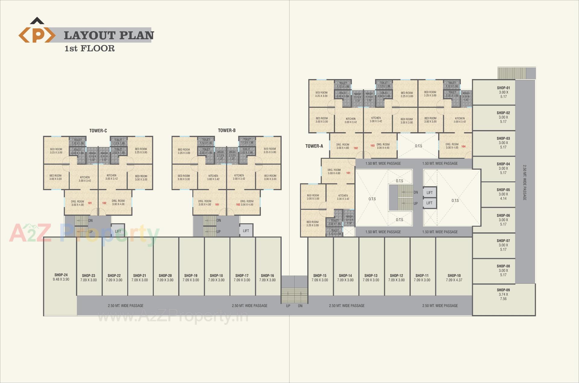 Layout of real estate project Prathna located at Jambuva, Vadodara, Gujarat