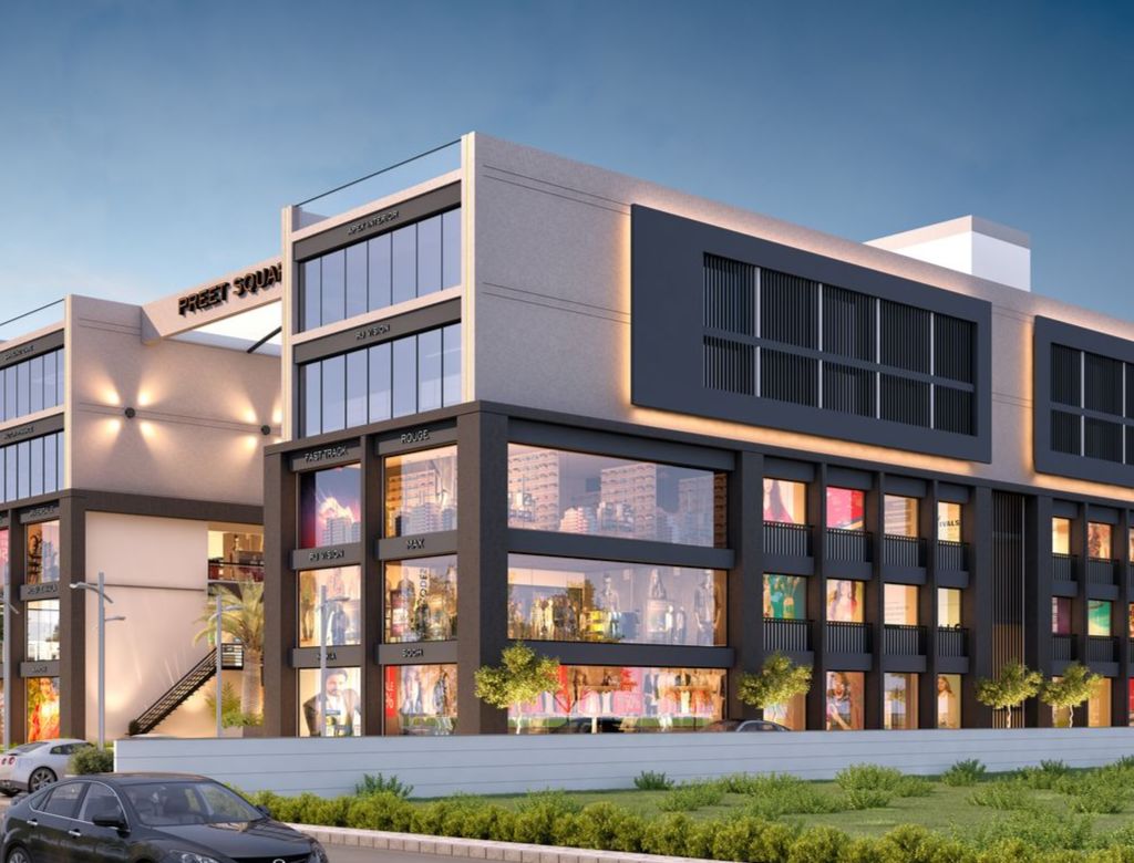 Corner View of real estate project Preet Square located at Chhani, Vadodara, Gujarat