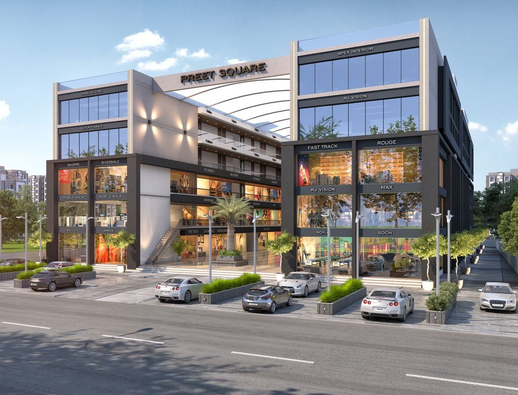 Elevation Top View974 of real estate project Preet Square located at Chhani, Vadodara, Gujarat