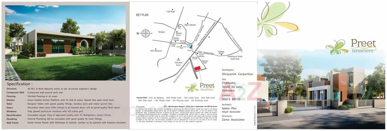  of real estate project Preet Tenament located at Chikodra, Vadodara, Gujarat