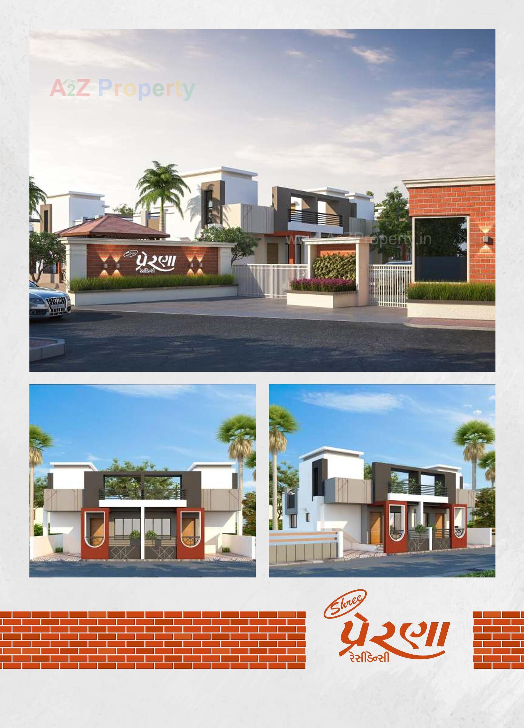 3D Elevation of real estate project Prerna Residency located at Karjan, Vadodara, Gujarat