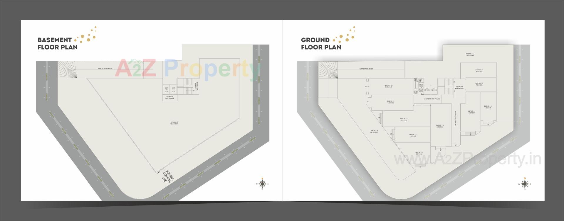 Layout of real estate project Preyansh Heights located at Atladara, Vadodara, Gujarat