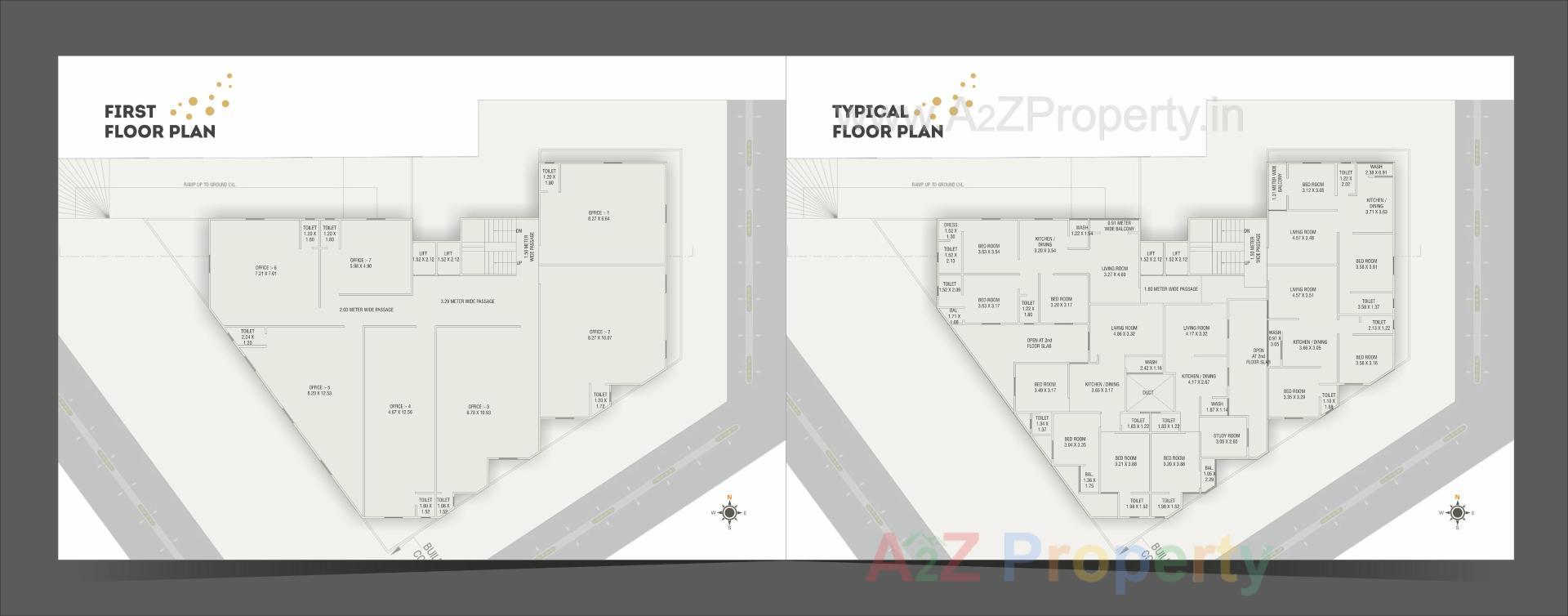 Layout of real estate project Preyansh Heights located at Atladara, Vadodara, Gujarat