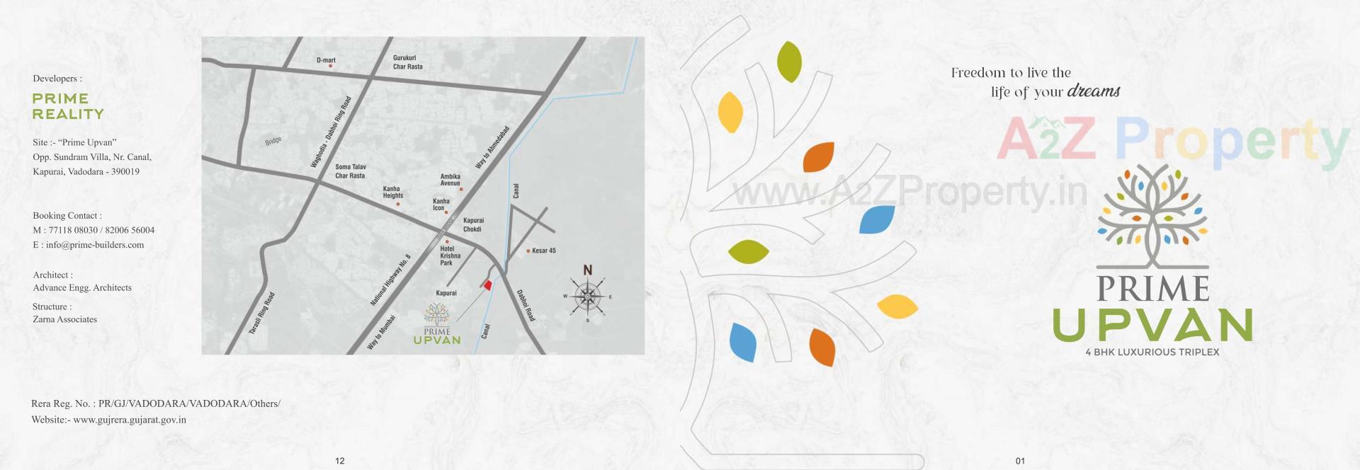  of real estate project Prime Upvan located at Kapurai, Vadodara, Gujarat