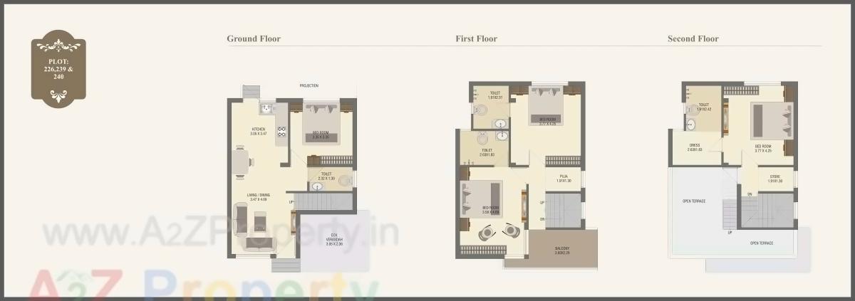 Layout of real estate project Princess Villa located at Gotri, Vadodara, Gujarat