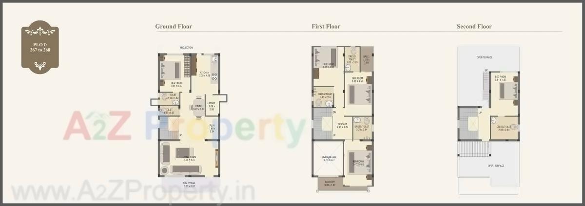 Layout of real estate project Princess Villa located at Gotri, Vadodara, Gujarat