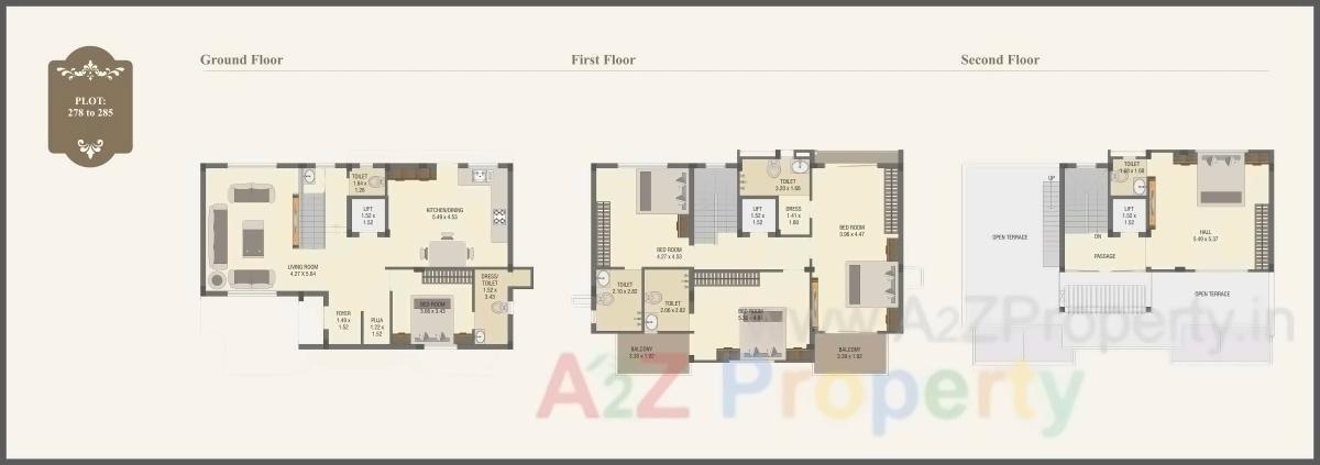 Layout of real estate project Princess Villa located at Gotri, Vadodara, Gujarat