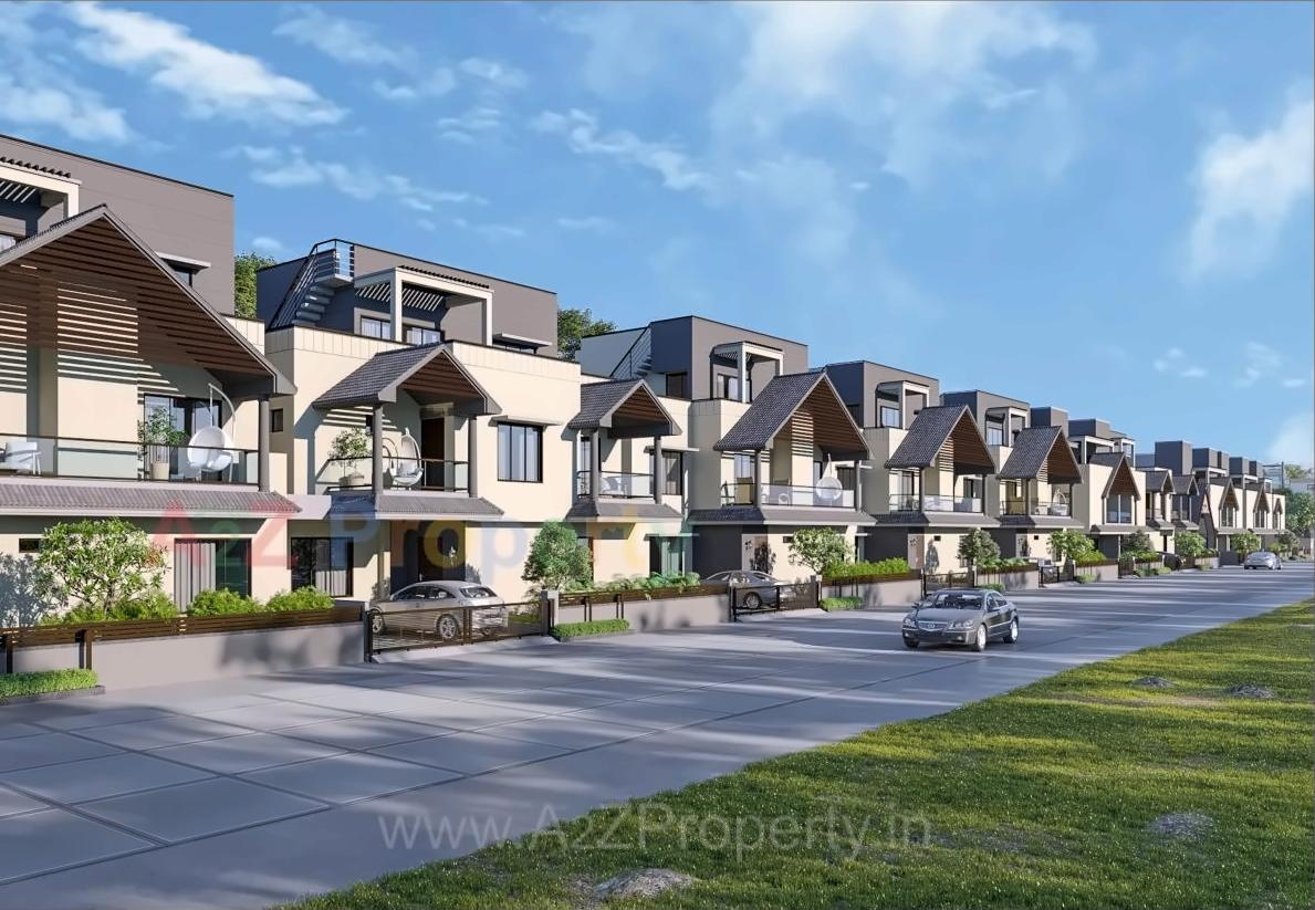 3D Elevation of real estate project Princess Villa located at Gotri, Vadodara, Gujarat