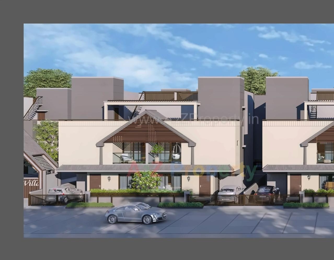 3D Elevation of real estate project Princess Villa located at Gotri, Vadodara, Gujarat