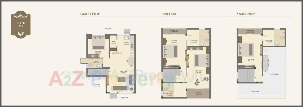 Layout of real estate project Princess Villa located at Gotri, Vadodara, Gujarat