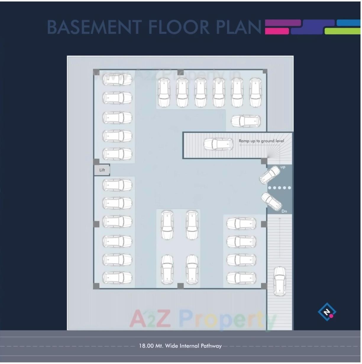 Layout of real estate project Privilege Avenue located at Wadiwadi, Vadodara, Gujarat