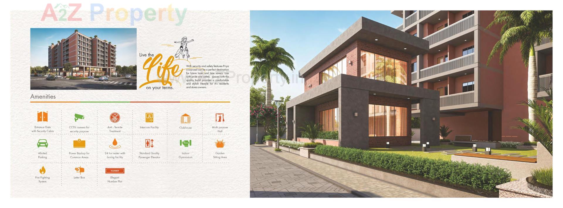 Layout of real estate project Priya Crossroads located at Sevasi, Vadodara, Gujarat