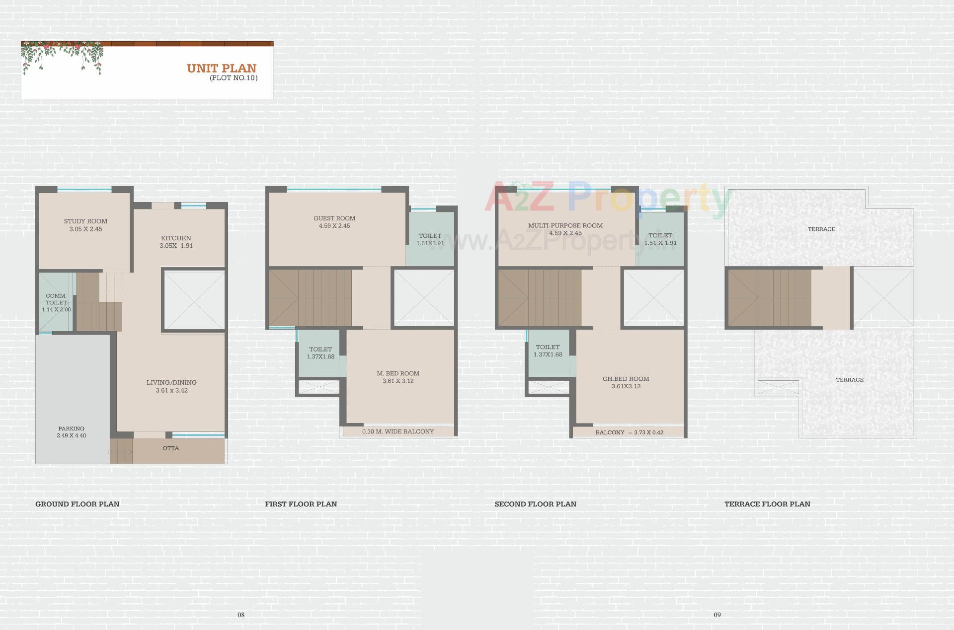 Layout of real estate project Purv Harmony located at Gorva, Vadodara, Gujarat
