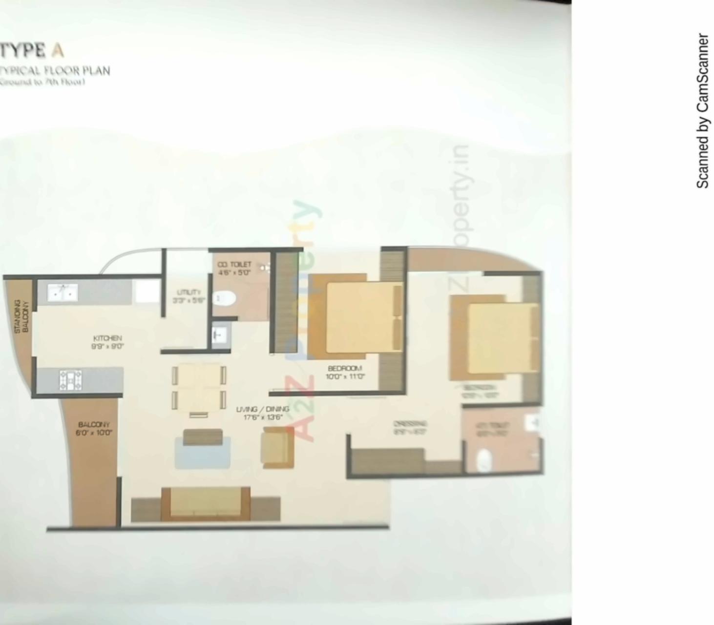 Layout of real estate project Pushp Heights Ii located at Vadodara, Vadodara, Gujarat