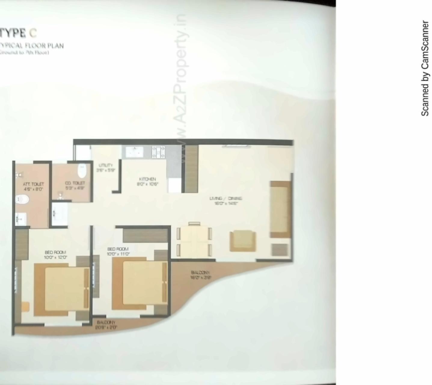 Layout of real estate project Pushp Heights Ii located at Vadodara, Vadodara, Gujarat