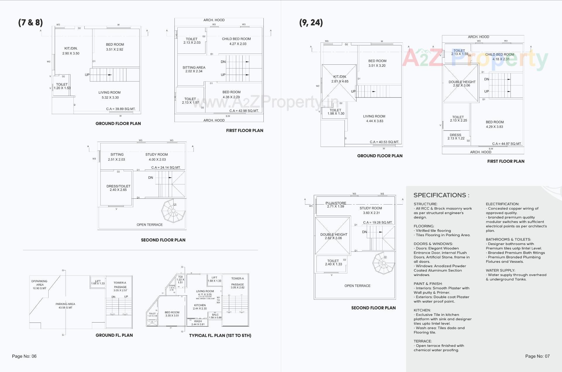  of real estate project Pushpak Paradise located at Gorwa, Vadodara, Gujarat